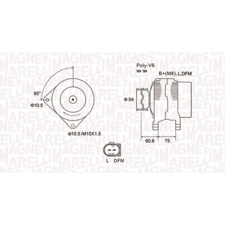 MAGNETI MARELLI Generator 063731757010 MAGNETI MARELLI Generator 063731757010