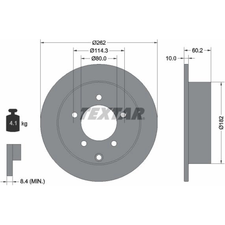 Bremsscheibe Mitsubishi T. Lancer 08 92227403 Bremsscheibe Mitsubishi T. Lancer 08 92227403