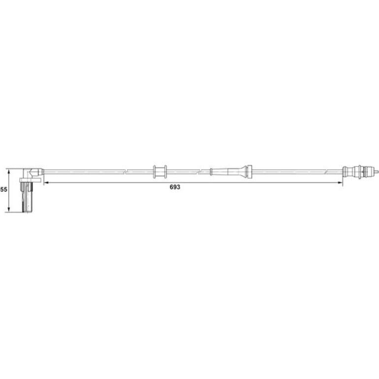 72 403 056 Sensor, Raddrehzahl HA re 0 265 007 531 72 403 056 Sensor, Raddrehzahl HA re 0 265 007 531