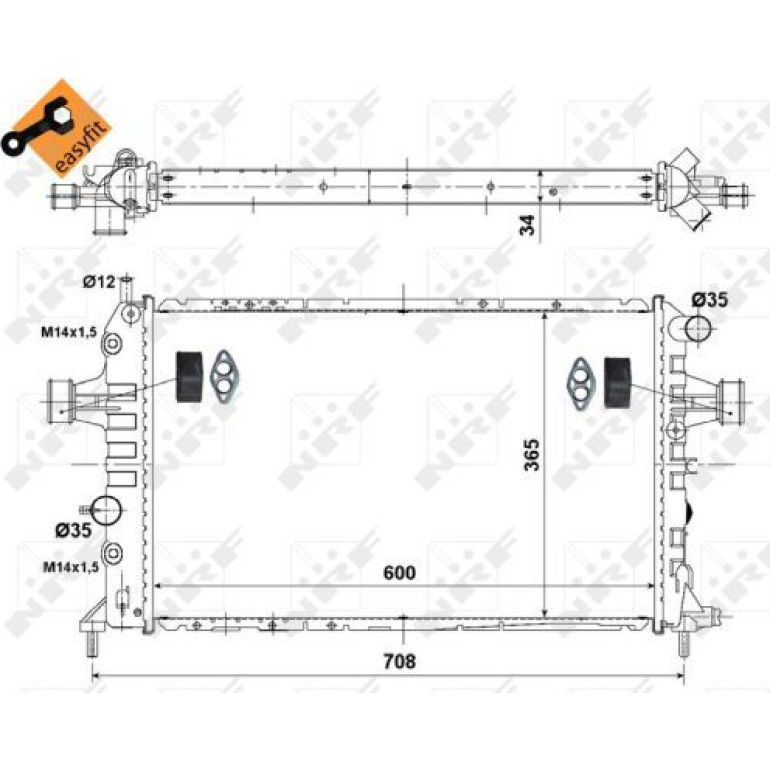 NRF Motorkühler 58178 NRF Motorkühler 58178