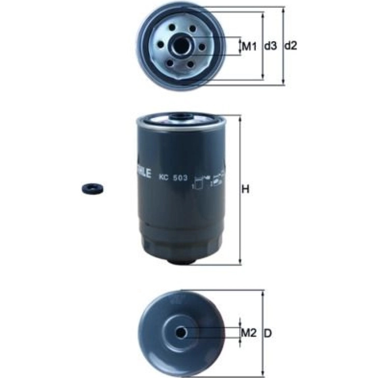 MAHLE Kraftstofffilter KC 503D MAHLE Kraftstofffilter KC 503D