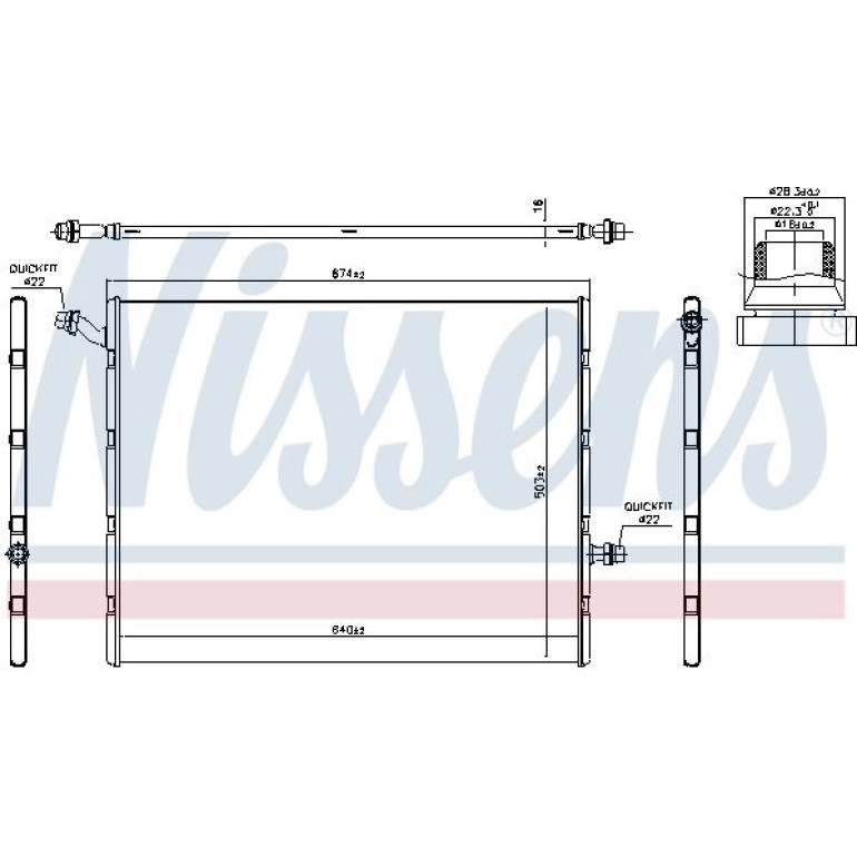 Wasserkühler PKW 606497 Wasserkühler PKW 606497