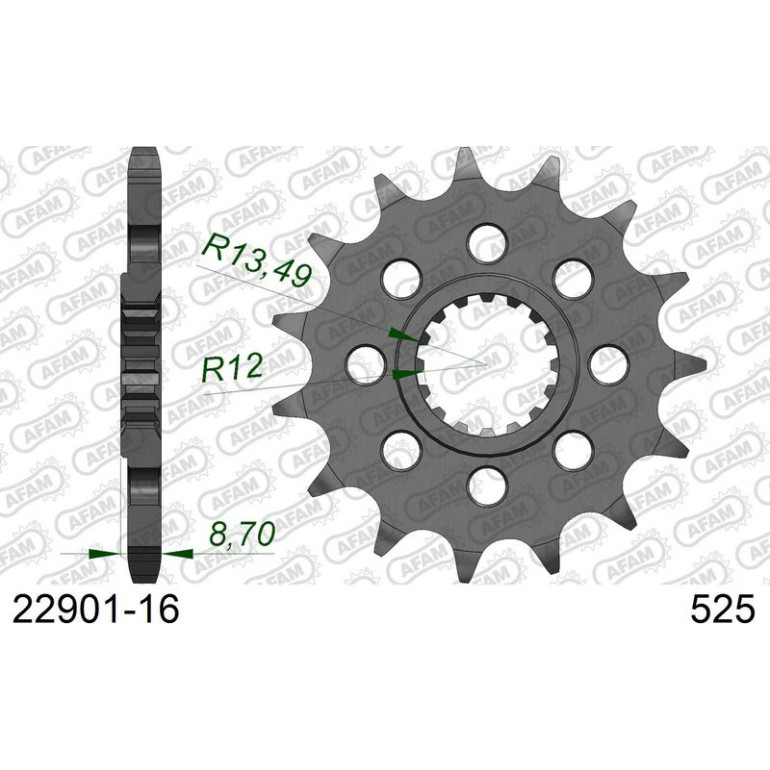 AFAM Ritzel 16 Zähne 22901-16 AFAM Ritzel 16 Zähne 22901-16