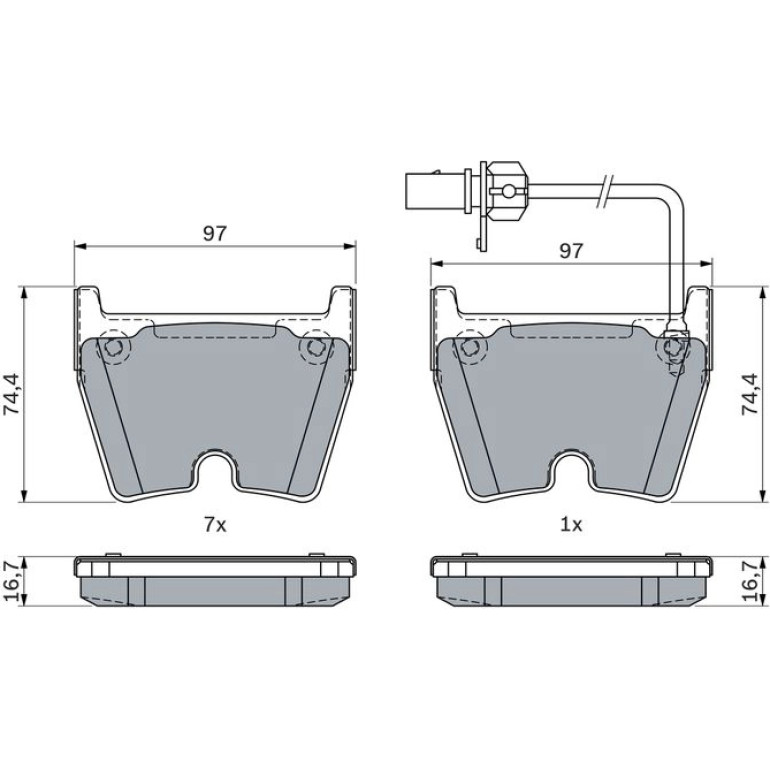 Bremsbelag 0 986 424 949 Bremsbelag 0 986 424 949
