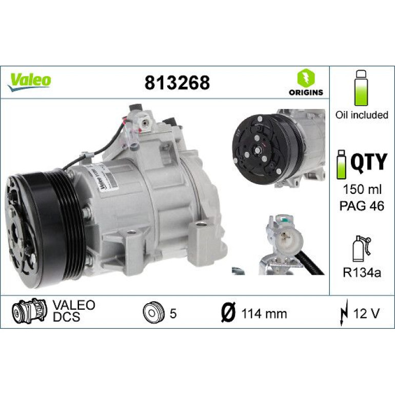 Kompressor, Klimaanlage 813268 Kompressor, Klimaanlage 813268