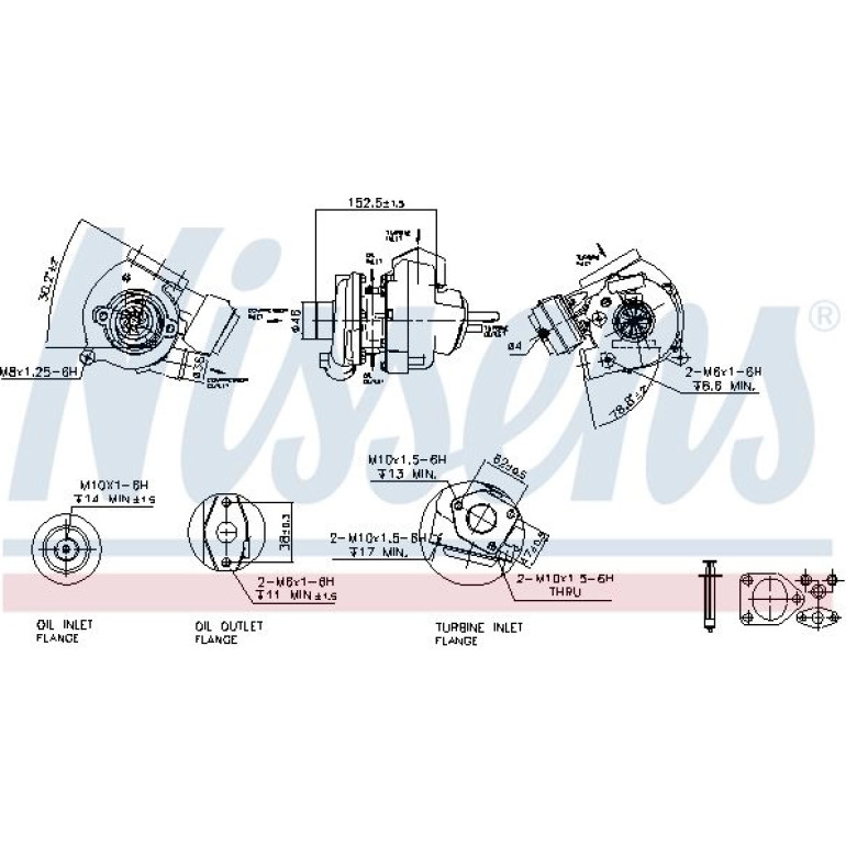 NISSENS Turbolader 93107 NISSENS Turbolader 93107