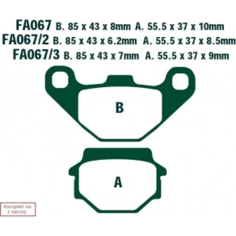 EBC Bremsklötze FA067HH EBC Bremsklötze FA067HH