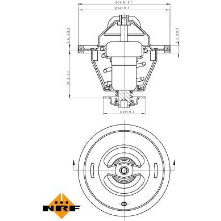 Thermostat, Kühlmittel 725125 Thermostat, Kühlmittel 725125