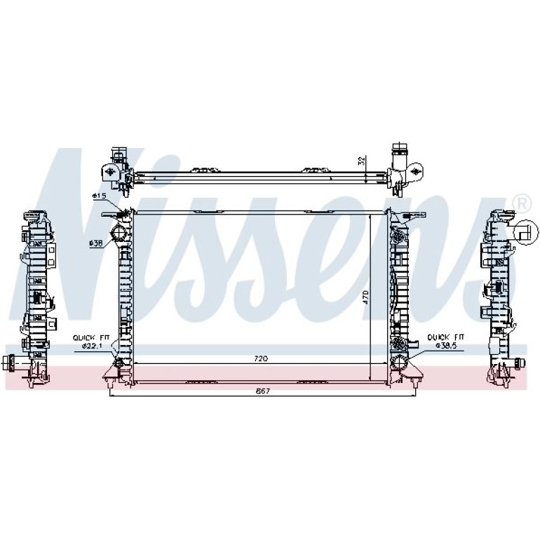 Wasserkühler PKW 60324 Wasserkühler PKW 60324