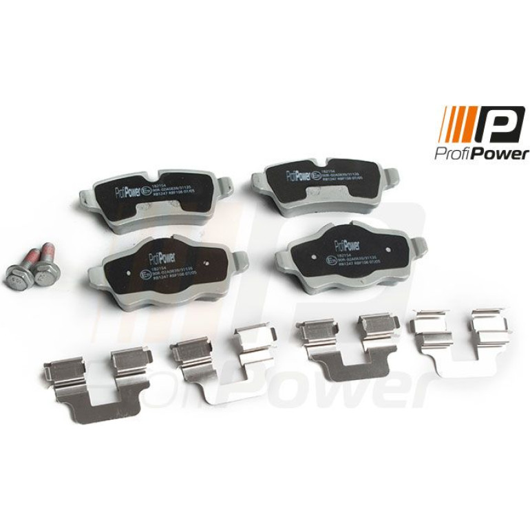 PROFIPOWER Bremsbelagsatz, Scheibenbremse 1B2154 PROFIPOWER Bremsbelagsatz, Scheibenbremse 1B2154
