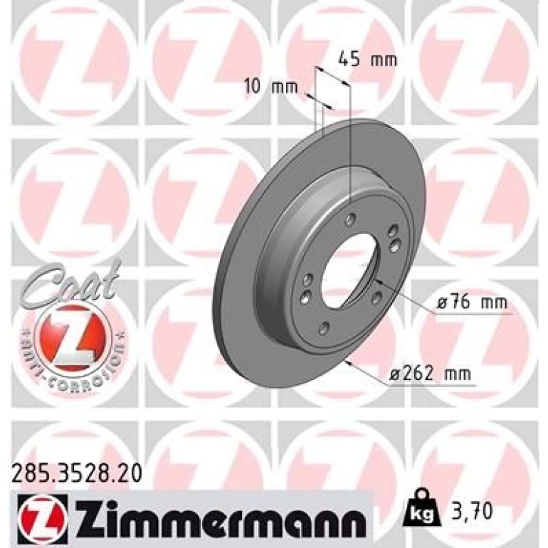ZIMMERMANN Bremsscheibe 285.3528.20
