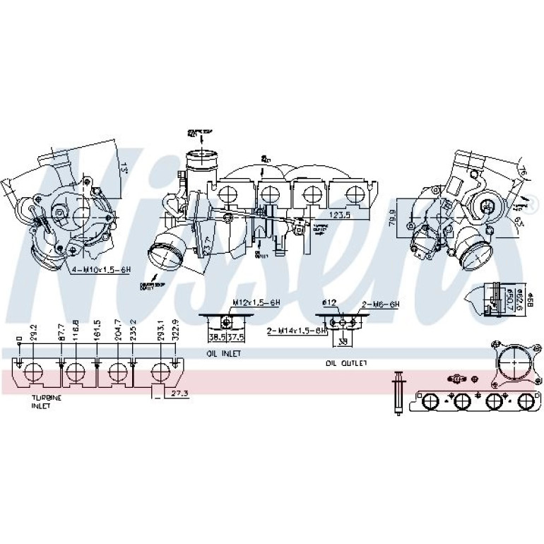NISSENS Turbolader 93196 NISSENS Turbolader 93196