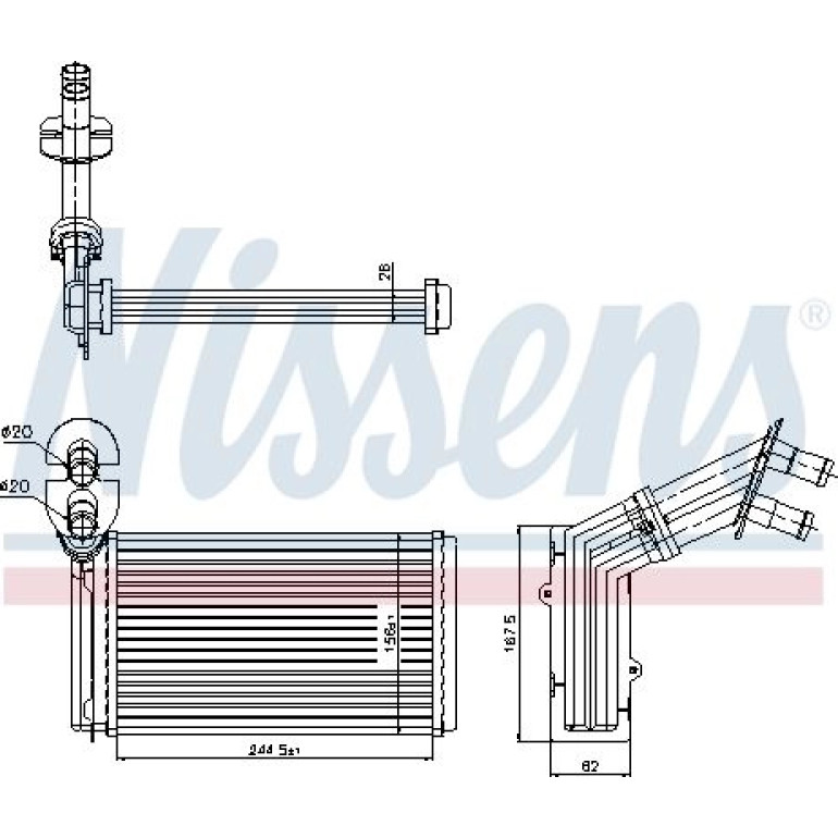 Heizkühler PKW 73973 Heizkühler PKW 73973
