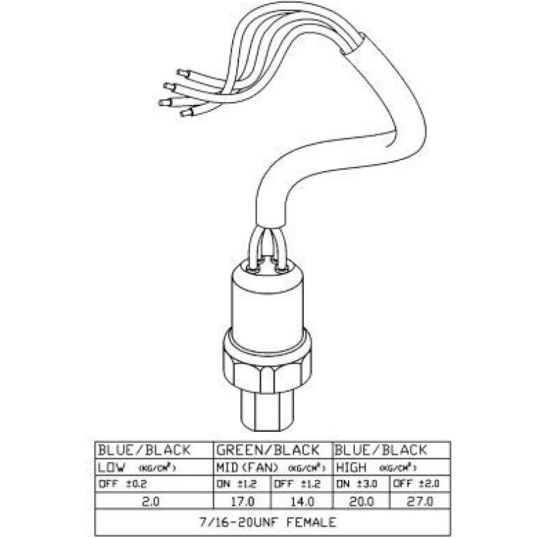 NRF Druckschalter, Klimaanlage 38920 NRF Druckschalter, Klimaanlage 38920