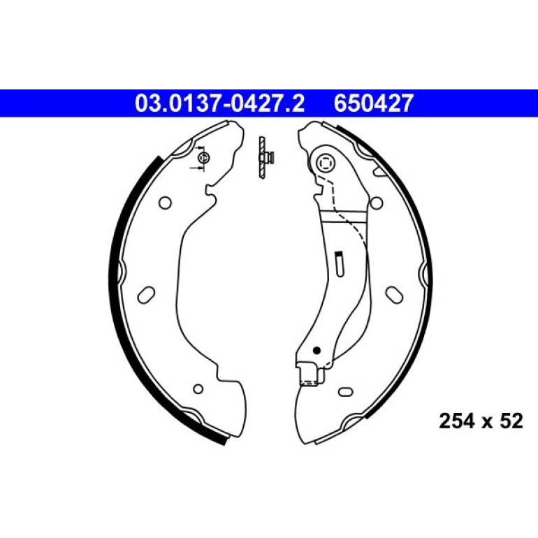 Bremsbackensatz 03.0137-0427.2 Bremsbackensatz 03.0137-0427.2