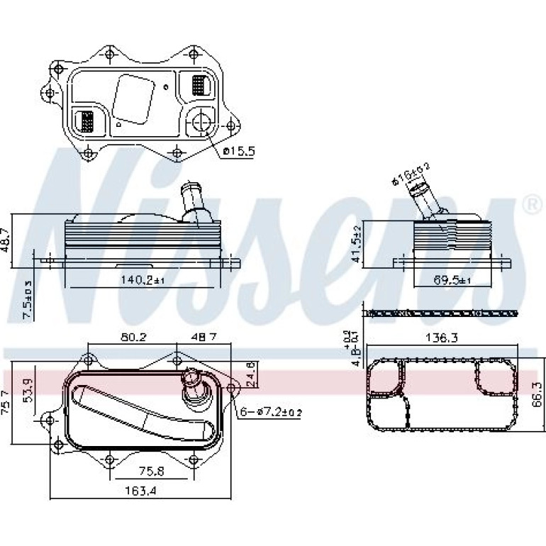Ölkühler PKW 91380 Ölkühler PKW 91380