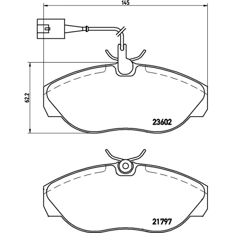 BREMBO Bremsklötze VA P 23 083 BREMBO Bremsklötze VA P 23 083