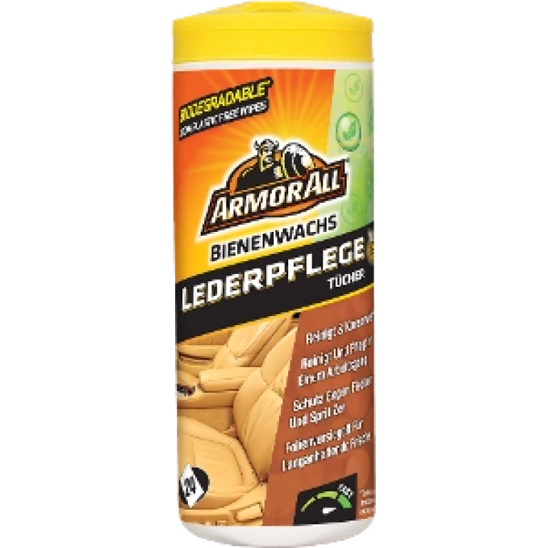 Armor All Lederpflege Tücher mit Bienenwachs 24 Stück E303290900 Armor All Lederpflege Tücher mit Bienenwachs 24 Stück E303290900