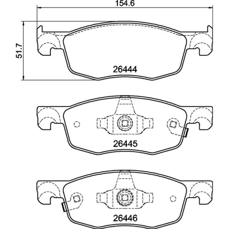BREMBO Bremsklötze VA P 83 185 BREMBO Bremsklötze VA P 83 185