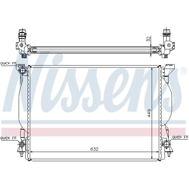 Wasserkühler PKW 60306A Wasserkühler PKW 60306A