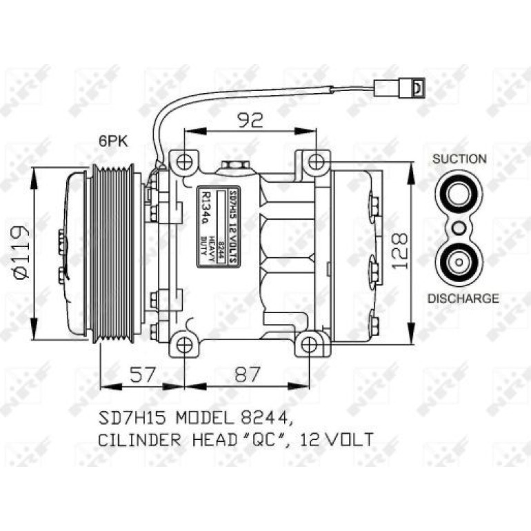 KOMPRESSOR, KLIMAANLAGE NRF32771 KOMPRESSOR, KLIMAANLAGE NRF32771