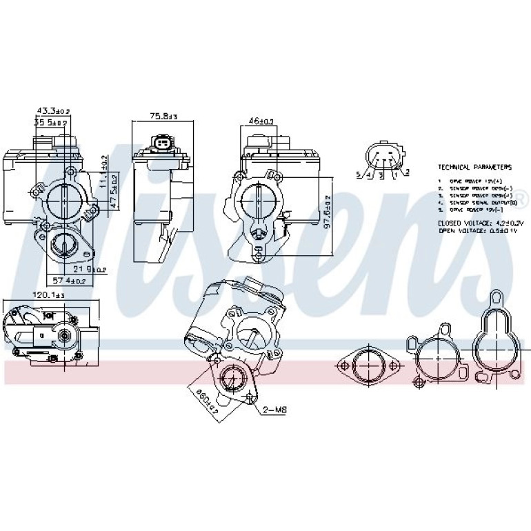 NISSENS Agr-Ventil 98261 NISSENS Agr-Ventil 98261