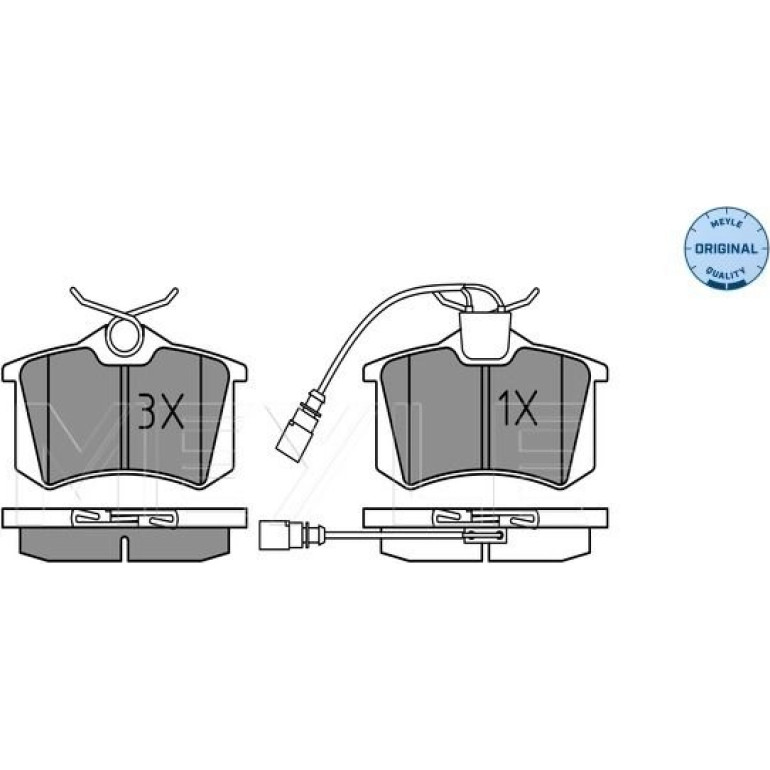 Bremsbelagsatz Vw T. Sharan 00- Mit Sensor 025 235 5417/W Bremsbelagsatz Vw T. Sharan 00- Mit Sensor 025 235 5417/W