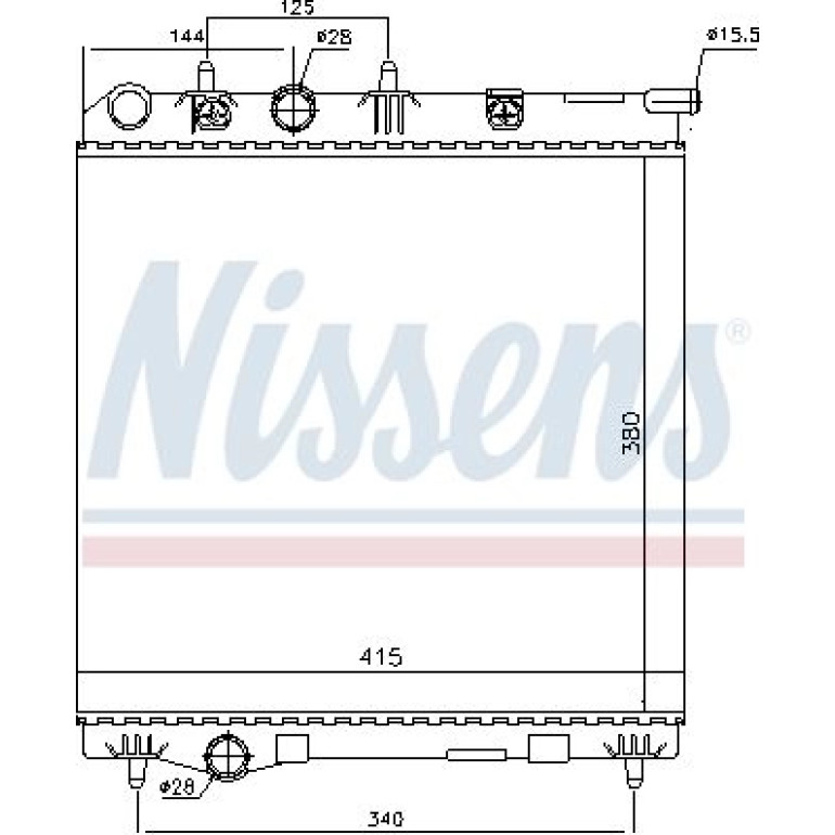 Wasserkühler PKW 636002 Wasserkühler PKW 636002