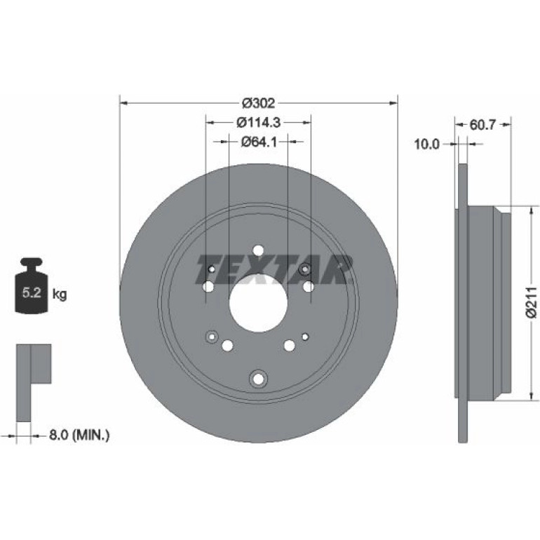 Bremsscheibe Honda T. Cr-V 07 92227203 Bremsscheibe Honda T. Cr-V 07 92227203
