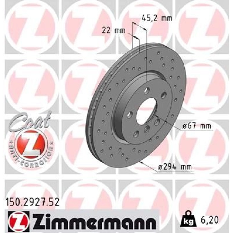 Bremsscheibe VA Sport 150.2927.52 Bremsscheibe VA Sport 150.2927.52