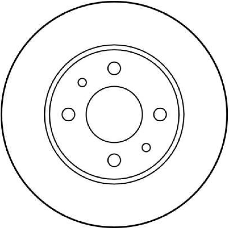 Bremsscheibe Fiat S. 500/Panda 07 DF1745 Bremsscheibe Fiat S. 500/Panda 07 DF1745