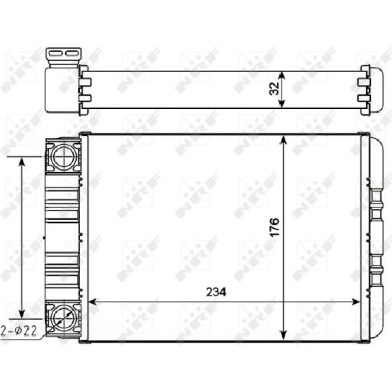 Wärmetauscher, Innenraumheizung 54274 Wärmetauscher, Innenraumheizung 54274