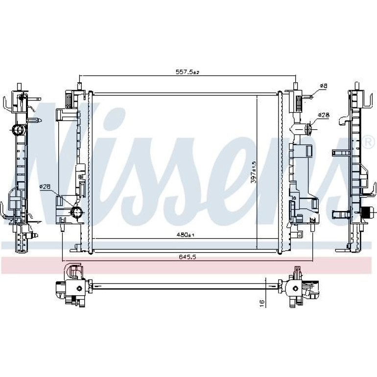Wasserkühler PKW 637662 Wasserkühler PKW 637662