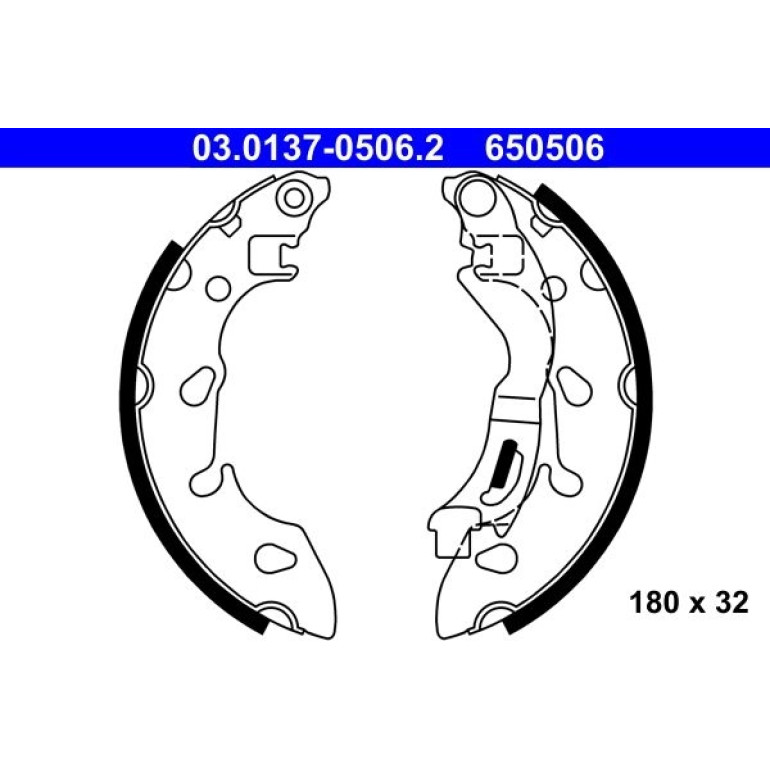 Bremsbackensatz 03.0137-0506.2 Bremsbackensatz 03.0137-0506.2
