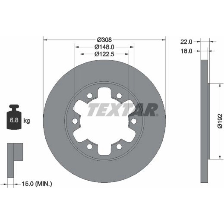 Bremsscheibe Ford T. Transit 2.2 Tdci 13 92275803 Bremsscheibe Ford T. Transit 2.2 Tdci 13 92275803
