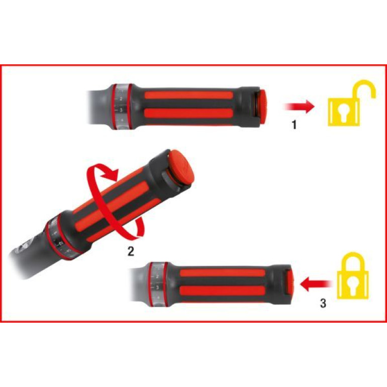 KS TOOLS Drehmomentschlüssel 1/2 ERGOTORQUE®precision, 20-200 Nm, mit Ratschenkopf mit Drehradschaltung 516.6042 KS TOOLS Drehmomentschlüssel 1/2 ERGOTORQUE®precision, 20-200 Nm, mit Ratschenkopf mit Drehradschaltung 516.6042