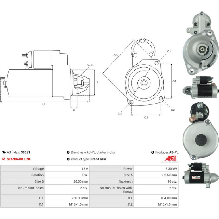 Anlasser S0091 Anlasser S0091