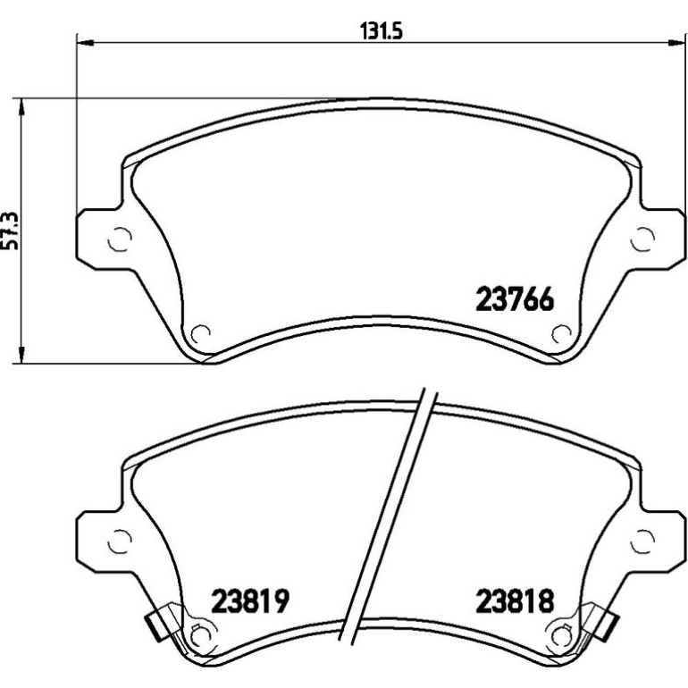 BREMBO Bremsklötze VA P 83 064 BREMBO Bremsklötze VA P 83 064