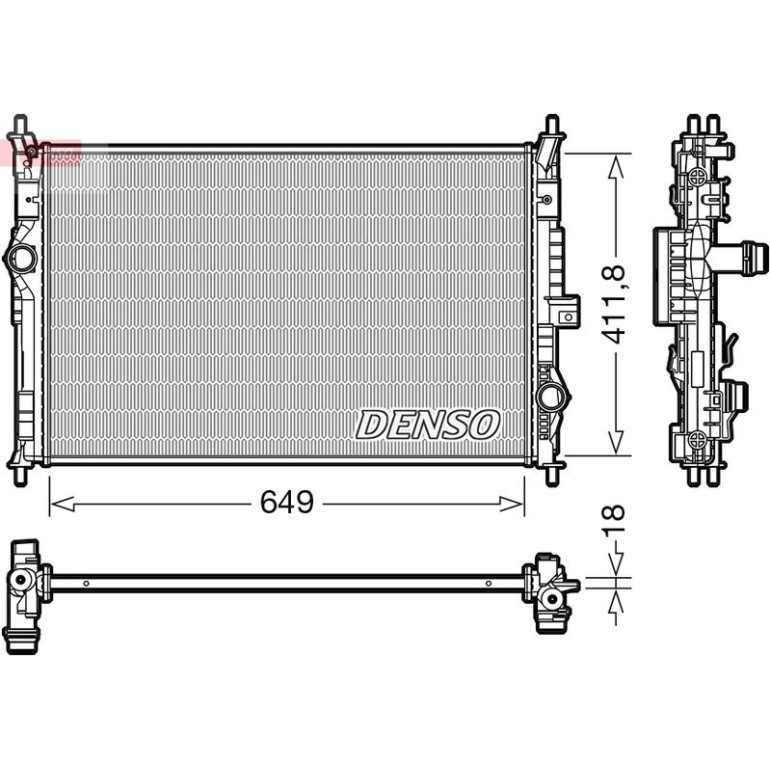 DENSO Motorkühler DRM21103 DENSO Motorkühler DRM21103