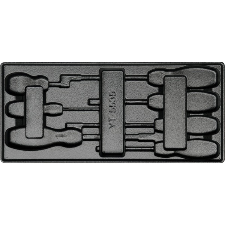 Schubladeneinlage Pvc Leer für 7 X Schlitz Schraubendreher yt-55351 Schubladeneinlage Pvc Leer für 7 X Schlitz Schraubendreher yt-55351