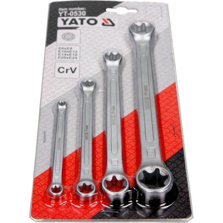 Torx-Ringschlüsselsatz Cv4Cz E6-E24 YT-0530