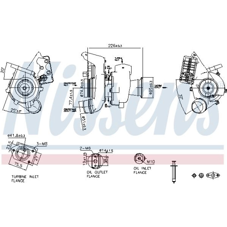 NISSENS Turbolader 93529 NISSENS Turbolader 93529