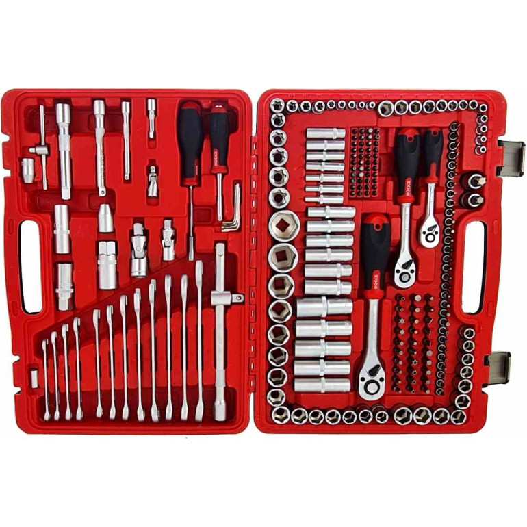 ROOKS Werkzeug-Set 1/2", 3/8", 1/4" – 216-teilig, für Profis ROOKS Werkzeug-Set 1/2", 3/8", 1/4" – 216-teilig, für Profis