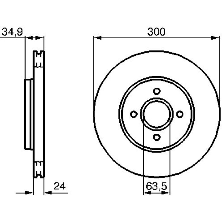Bremsscheibe VA 0 986 479 048 Bremsscheibe VA 0 986 479 048