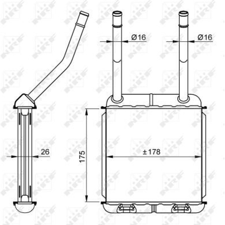 Wärmetauscher, Innenraumheizung 58147 Wärmetauscher, Innenraumheizung 58147