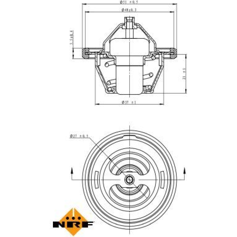 Thermostat, Kühlmittel 725149