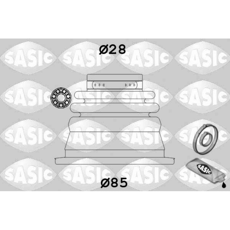 SASIC Faltenbalgsatz, Antriebswelle 4003451 SASIC Faltenbalgsatz, Antriebswelle 4003451