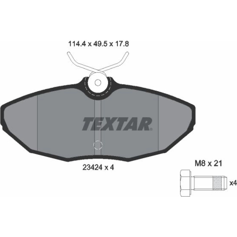 Bremsbelagsatz Jaguar T. S-Type 99-06 2342401 Bremsbelagsatz Jaguar T. S-Type 99-06 2342401
