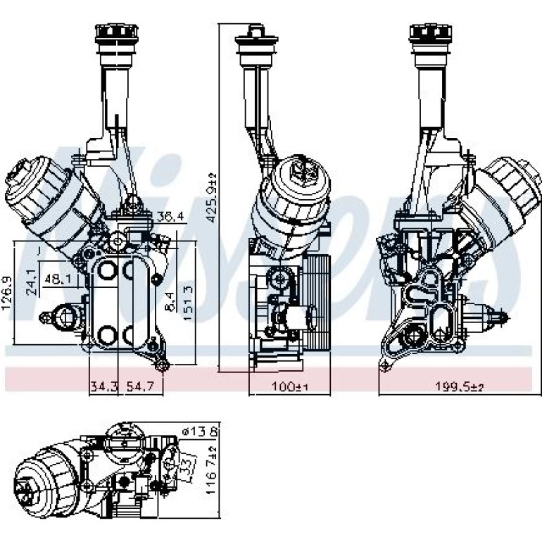 Ölkühler PKW 90928 Ölkühler PKW 90928