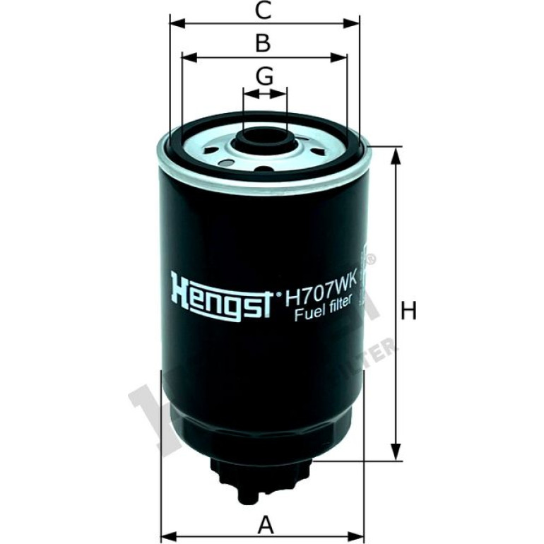 HENGST FILTER Kraftstofffilter H707WK HENGST FILTER Kraftstofffilter H707WK
